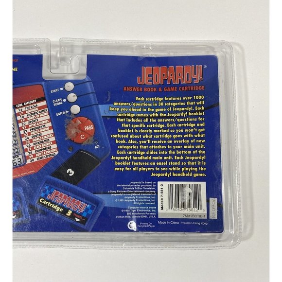 Jeopardy Handheld Electronic Game Cartridge & Answer Book Cartridge #2 Sealed - Picture 5 of 6